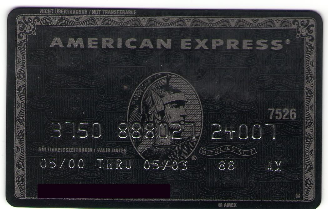 Schwarze American Express